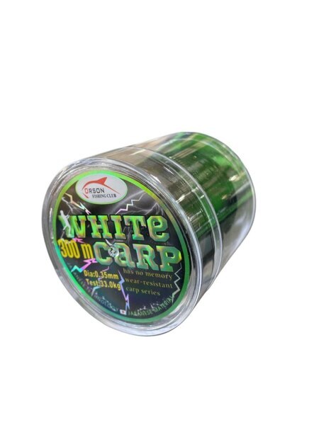 Леска 300 метром чёрная  "WHITE CARP ORSON" 0.35мм